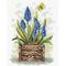 MP Studia Sapphire Flower Cross Stitch Kit